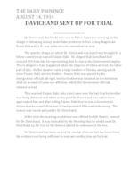 Davichand sent up for trial Davichand sent up for trial