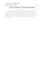 City Cannot Stop Invasion City Cannot Stop Invasion