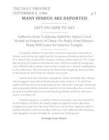 Many Hindus are Deported Many Hindus are Deported