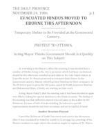 Evacuated Hindus Moved to Eburne this Afternoon Evacuated Hindus Moved to Eburne this Afternoon