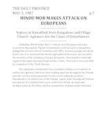 Hindu Mob Makes Attack on Europeans Hindu Mob Makes Attack on Europeans