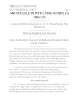 Monteagle in with Nine Hundred Hindus Monteagle in with Nine Hundred Hindus