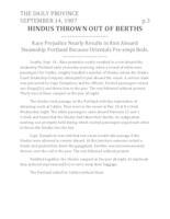 Hindus Thrown out of Berths Hindus Thrown out of Berths