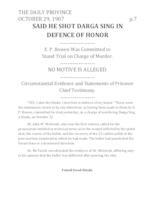 Said He Shot Darga Sing in Defence of Honor Said He Shot Darga Sing in Defence of Honor