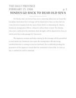 Hindus go back to dear old Sulva Hindus go back to dear old Sulva