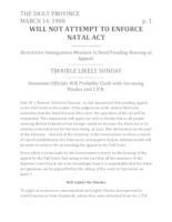 Will not attempt to enforce Natal act