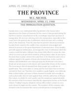 The immigration question The immigration question