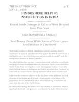 Hindus here helping insurrection in India Hindus here helping insurrection in India