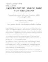Anarchy in India is found to be very widespread Anarchy in India is found to be very widespread