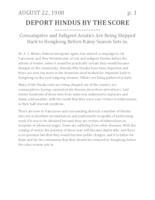 Deport Hindus by the score Deport Hindus by the score