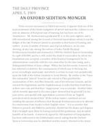 An Oxford sedition-monger An Oxford sedition-monger
