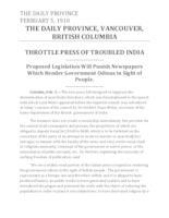 Throttle press of troubled India Throttle press of troubled India