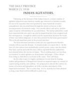Indian agitators Indian agitators