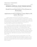 Hindus appeal for their wives Hindus appeal for their wives