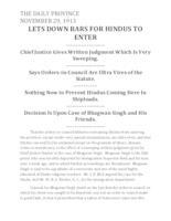 Lets down bars for Hindus to enter