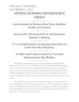 Appeal in Hindu decision not likely Appeal in Hindu decision not likely