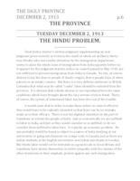 The Hindu problem