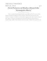 First pictures of Hindus aboard the "Komagata Maru." First pictures of Hindus aboard the "Komagata Maru."