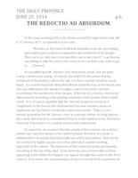 The reductio ad absurdum