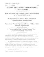 Steven's relates story of today's conferences