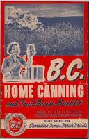 BC home canning and fruit recipe booklet: British Columbia home canning and fruit recipe booklet