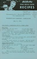 B.C. Electric Home Service Centre recipes