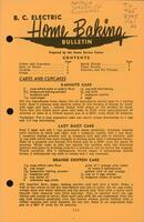 B.C. Electric home baking bulletin