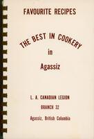 The best in cookery in Agassiz