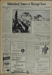 Abbotsford Sumas & Matsqui News, October 31, 1934, page 1