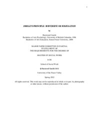 Jordan's Principle : subversive or subjugation