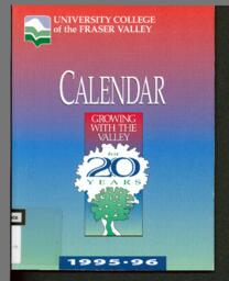 University College of the Fraser Valley Calendar 1995-96