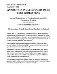 Anarchy in India is found to be very widespread (transcript)