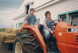 Agriculture students on farm practicum. Woman's name is Ruby.